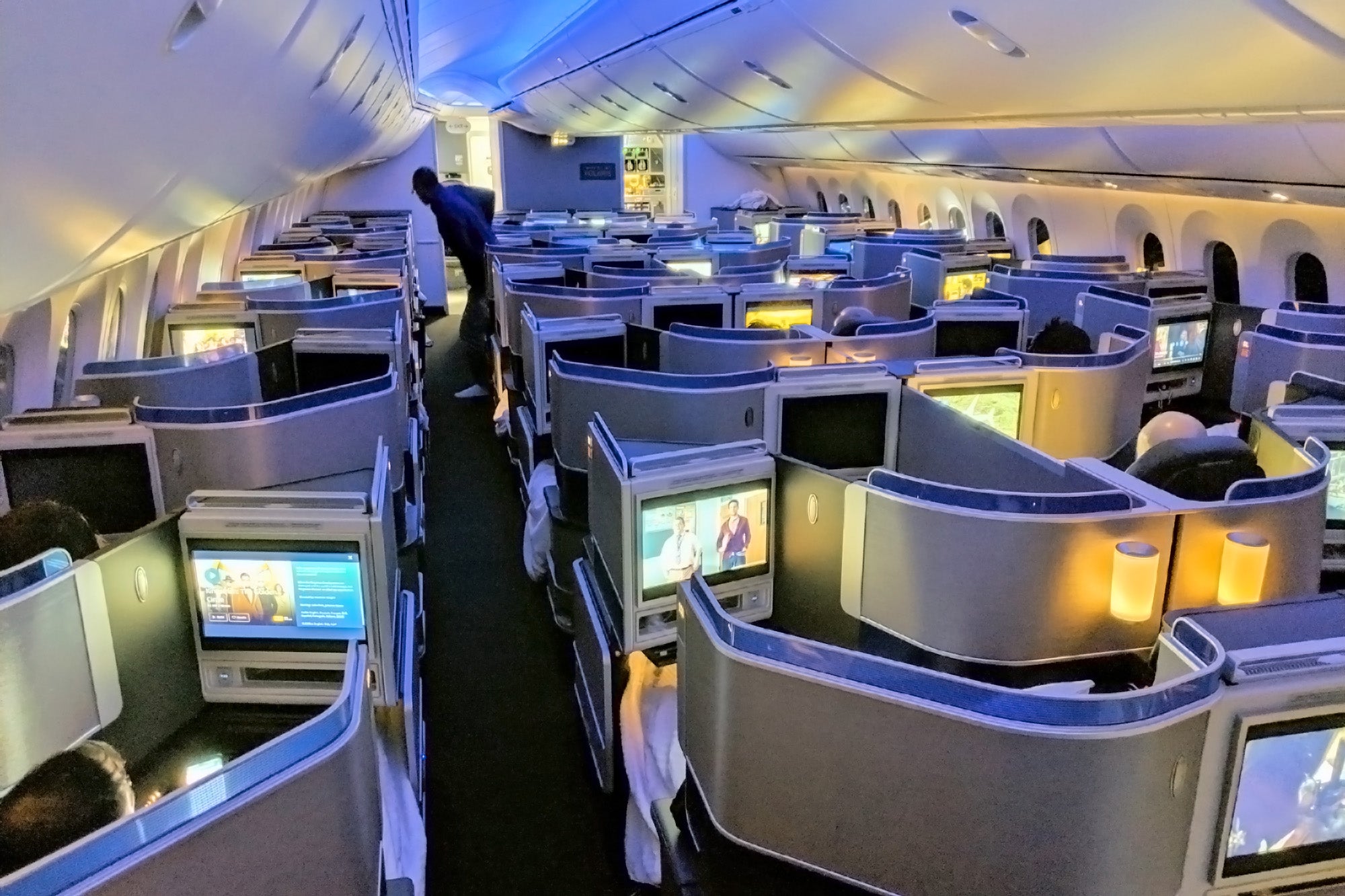 United's Polaris business class now uses the same fare codes as domestic first class. Photo by Zach Honig.