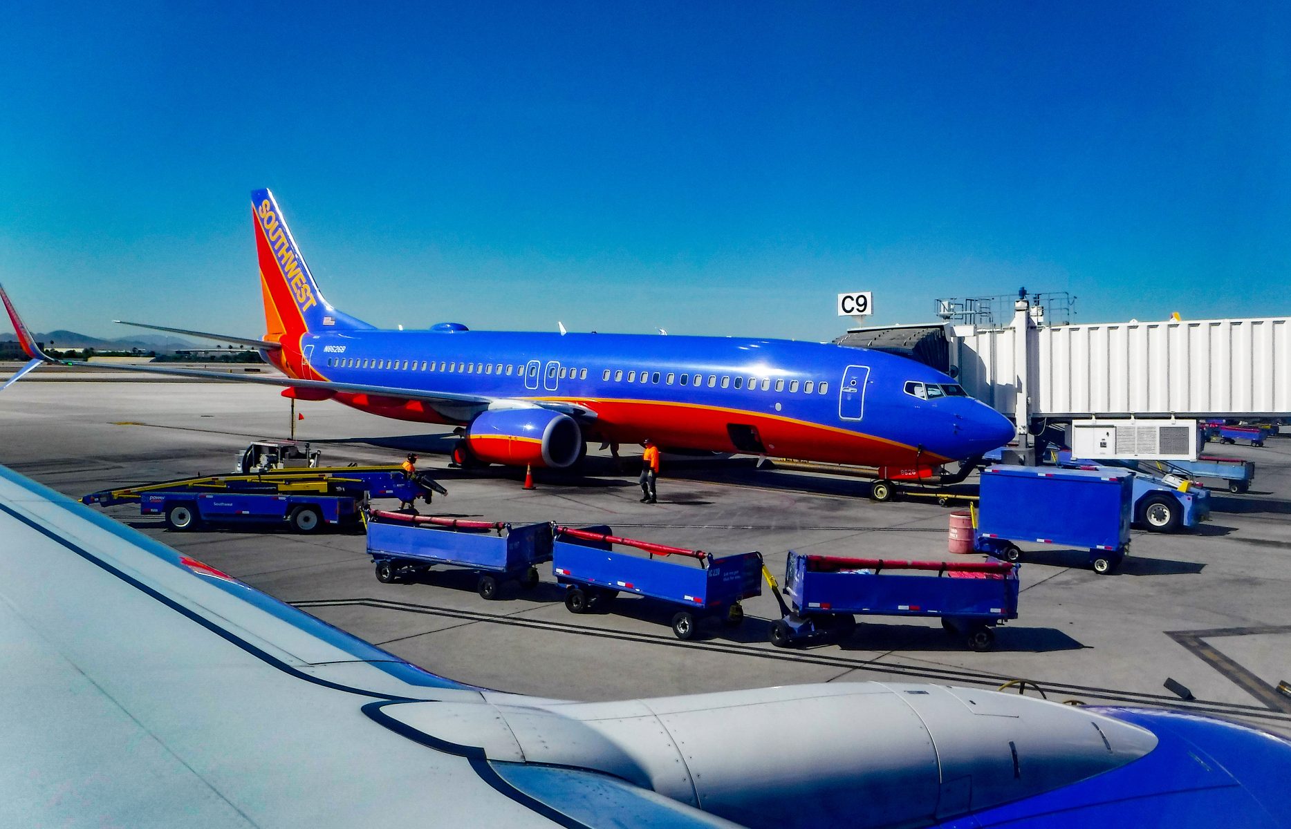 Southwest airplane on tarmac